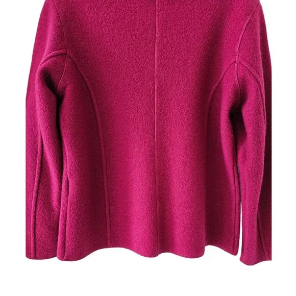 Petite Sophisticate 100% Boiled Wool Jacket | Like New | SP | Raspberry Pink - Picture 9 of 15